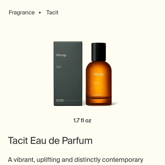 aesop | Other | Brand New Aesop Tacit Fragrance | Poshmark